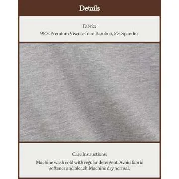 Cozy Earth 100% Viscose From Bamboo Long Sleeve Pajama Set For Women - Button-Up Sleepwear Grey