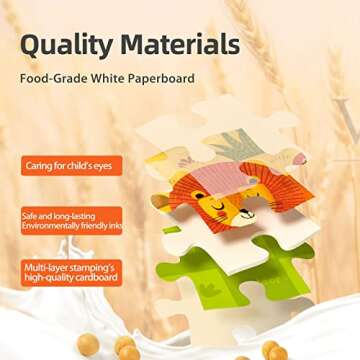 Mideer Level Up Puzzles for Kids 2+: Educational Fun