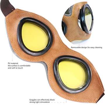 Happy Will Pilot Aviator Fleece Warm Hat Cap with Earmuffs for Kids Toddlers Celadon Brown