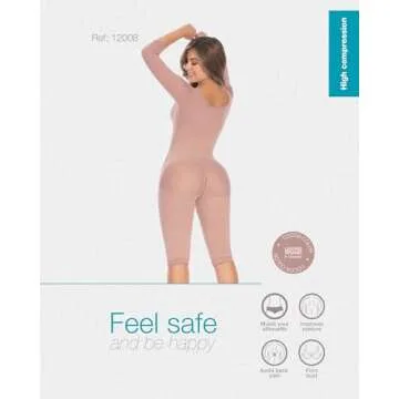 FAJAS DISENOS D'PRADA DELIÉ Faja Colombiana 008 High Compression Tummy Control Shapewear Lipo Compression Garment