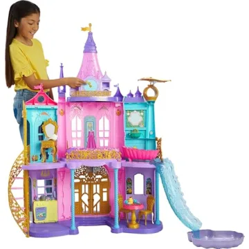 Mattel Disney Princess Ultimate Castle Doll House - 4ft Tall with Lights & Sounds