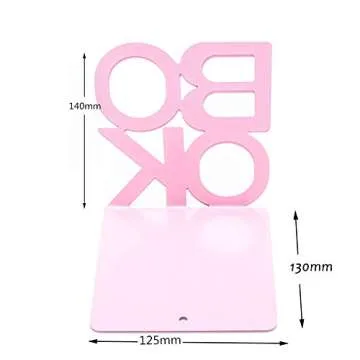 Book Ends - Decorative Metal Book Ends Supports for Bookrack Desk,Books, Unique Appearance Design,Heavy Duty