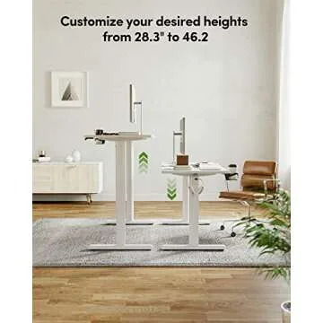 BANTI Electric Height Adjustable Standing Desk 44"x24"