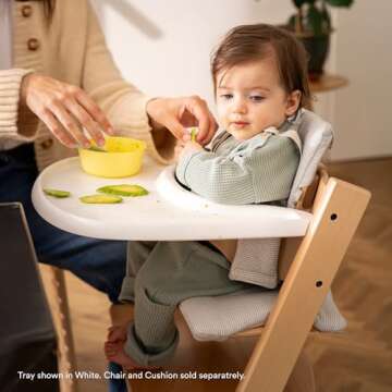 Stokke Tray, Storm Grey - Designed Exclusively for Tripp Trapp Chair + Tripp Trapp Baby Set - Convenient to Use and Clean - Made with BPA-Free Plastic - Suitable for Toddlers 6-36 Months