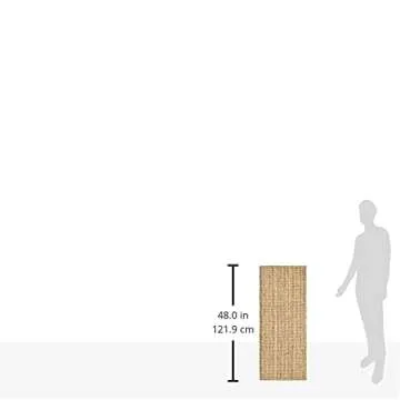 SAFAVIEH Natural Fiber Collection Accent Rug - 2' x 4', Natural, Handmade Chunky Textured Jute 0.75-...