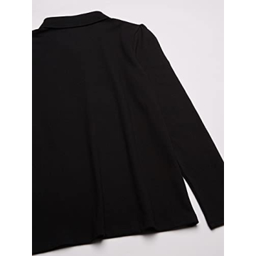 Girls Long Sleeve Black School Uniform Polo Shirt
