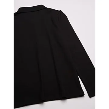 Girls Long Sleeve Black School Uniform Polo Shirt