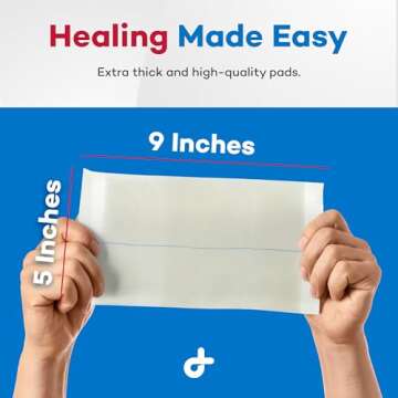 Dealmed ABD Pads - Sterile & Absorbent Wound Care 20 Pack