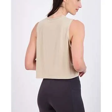 Trendy Women's Crop Tank Tops - 5 Pack Summer Activewear