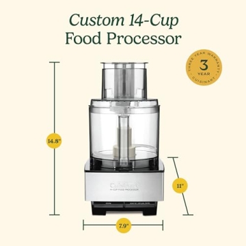 Cuisinart 14-Cup Food Processor for Versatile Kitchen Tasks