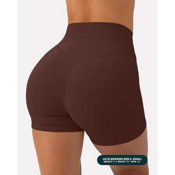 PAVOI Buttery Soft High Waisted Yoga Workout Shorts