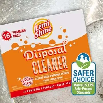 Fresh Lemon Disposal Cleaner with Eco-Friendly Citric Acid