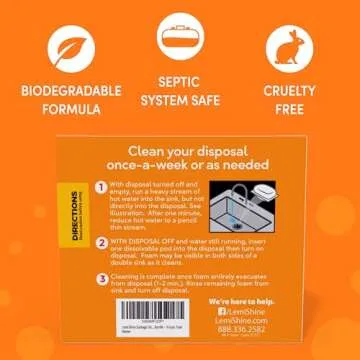 Fresh Lemon Disposal Cleaner with Eco-Friendly Citric Acid