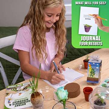Hapinest Botany Science Experiments and Plant Discovery Kit for Kids Boys and Girls Ages 5 6 7 8 9 10 11 12 Years and Up
