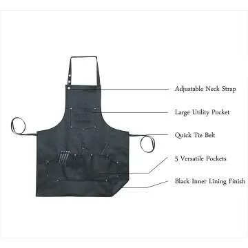 Professional Leather Barber Apron - Adjustable & Durable
