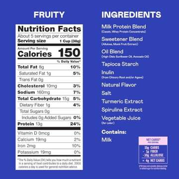 Magic Spoon Cereal - Fruity 4-Pack of Cereal and Spoon - Keto & Low Carb Lifestyles, Gluten & Grain Free, High Protein, 0g Sugar