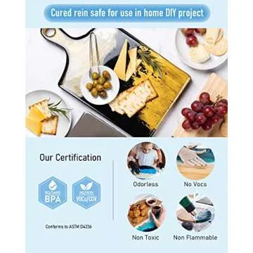 Nicpro 1 Gallon Crystal Clear Epoxy Resin Kit, High Gloss & Bubbles Free Resin Supplies for Art Coating and Casting, Craft DIY, Wood, Tabletop, Bar Top, Molds, River Tables with Cups, Sticks, Gloves