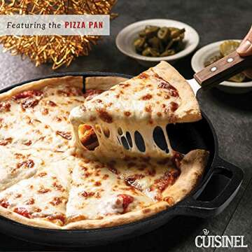 Cuisinel Cast Iron Cookware Set - 9-Piece Pre-Seasoned Kit