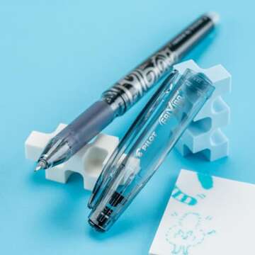 Pilot, FriXion Point Erasable & Refillable Gel Ink Pens, Extra Fine Point 0.5 mm, Pack of 3, Black