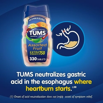 TUMS Chewable Antacid Tablets for Heartburn Relief 330 Count