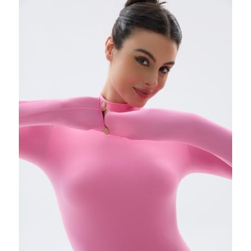 Stylish SHAPERX Bodysuit for Women in Pink
