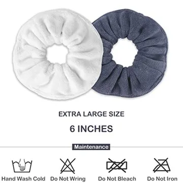 IVARYSS Super Towel Scrunchies for Faster Hair Drying Accessories