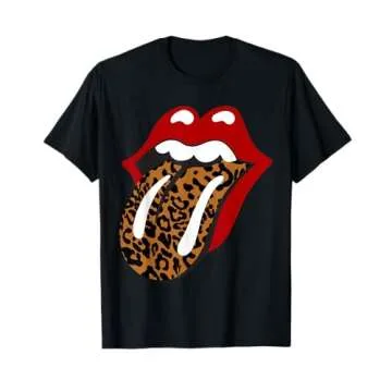 Rolling Stones Classic Leopard Tongue T-Shirt - Your Rock 'n' Roll Style Statement