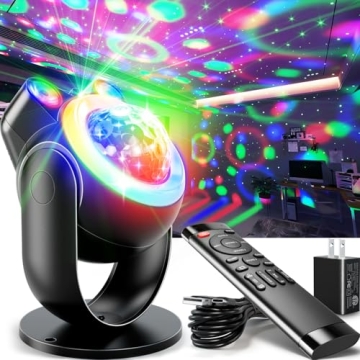 Party Lights DJ Disco Ball with Sound Activated Strobe