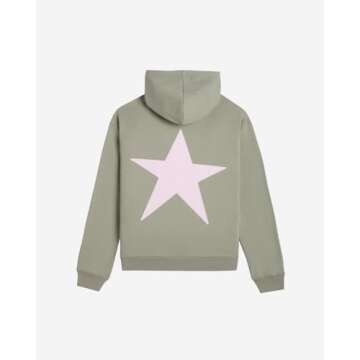 Foidiccx Y2k Hoodie Women Men Graphic Star Hoodies Vintage Aesthetic Pullover Sweatshirt Harajuku Jacket Streetwear Army Green
