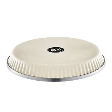 Meinl Percussion Head by REMO for Select Meinl Congas with Traditional Rims-Made in USA-11 3/4" Skyndeep, Black Calfskin (RTHEAD-1134BK)