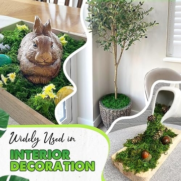 DUSPRO Green Moss for Crafts Perfect for DIY Wedding Decor