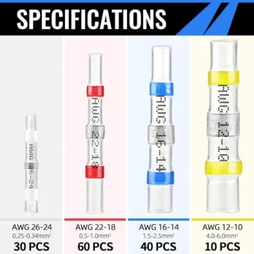 140 PCS Solder Seal Wire Connectors for Easy Wiring Projects