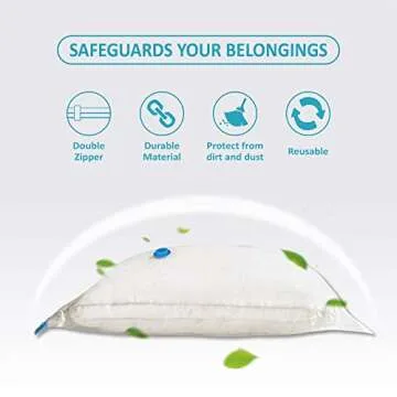 Vacuum Storage Bags - 10 Jumbo Space Saver Bags with Pump