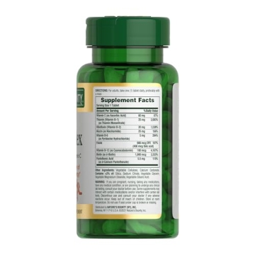 Nature's Bounty Super B Complex with Vitamin C & Folic Acid
