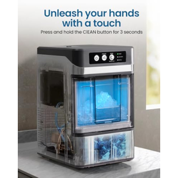 KeyEnergy Nugget Ice Maker for Fast Chewable Ice