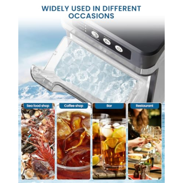 KeyEnergy Nugget Ice Maker for Fast Chewable Ice