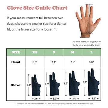 picoggo Drawing Glove - Comfortable 3-Layer Palm Rejection Design for Artists