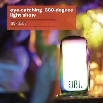 JBL Pulse 5 Portable Bluetooth Speaker - Dazzling Lights, Bold Sound, IP67 Waterproof