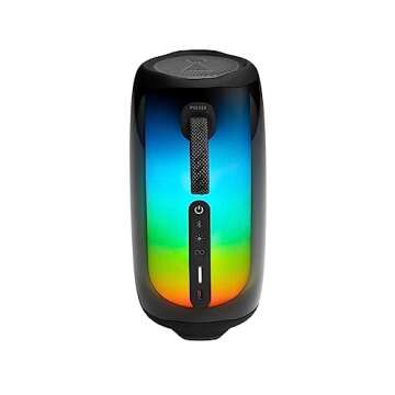 JBL Pulse 5 - Portable Bluetooth Speaker with Dazzling Lights Original Pro Sound, Black