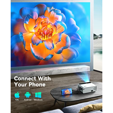 CiBest 2024 Mini Projector Full HD Portable Outdoor Movie