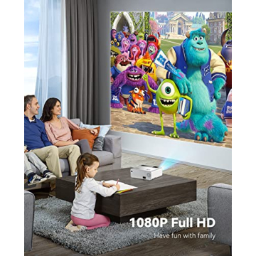 CiBest 2024 Mini Projector Full HD Portable Outdoor Movie