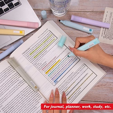 WRITECH Pastel Highlighters for Creative Note-Taking
