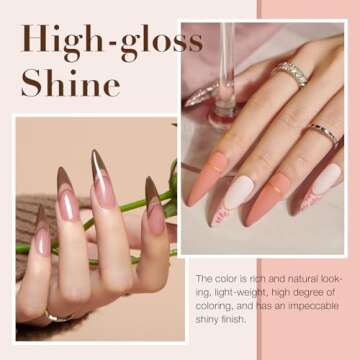 AZUREBEAUTY Dip Powder Nail Kit Classic Brown Nude Collection Glitter Fall 20 Colors Neutral Chocolate Skin Tone Dip Nail Liquid Set with Base/Top Coat Activator French Nail Art Manicure Salon Home