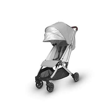 UPPAbaby MINU Stroller - DEVIN (light grey/silver/chestnut leather)