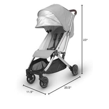 UPPAbaby MINU Stroller - DEVIN (light grey/silver/chestnut leather)