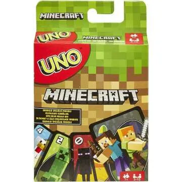 UNO Minecraft Card Game Collectors Deck with 112 Cards