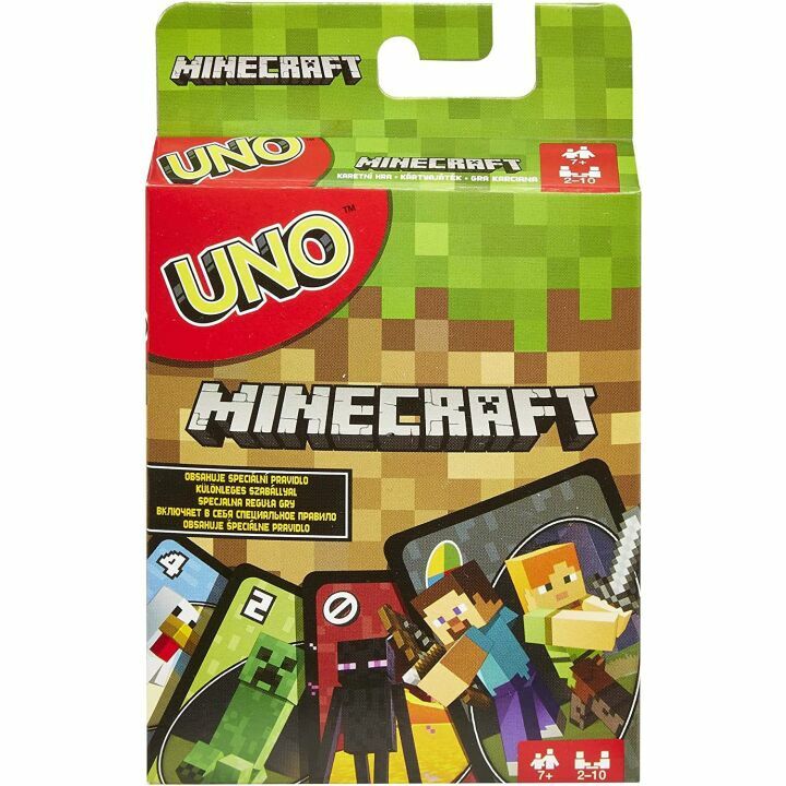 UNO Minecraft Card Game Collectors Deck with 112 Cards