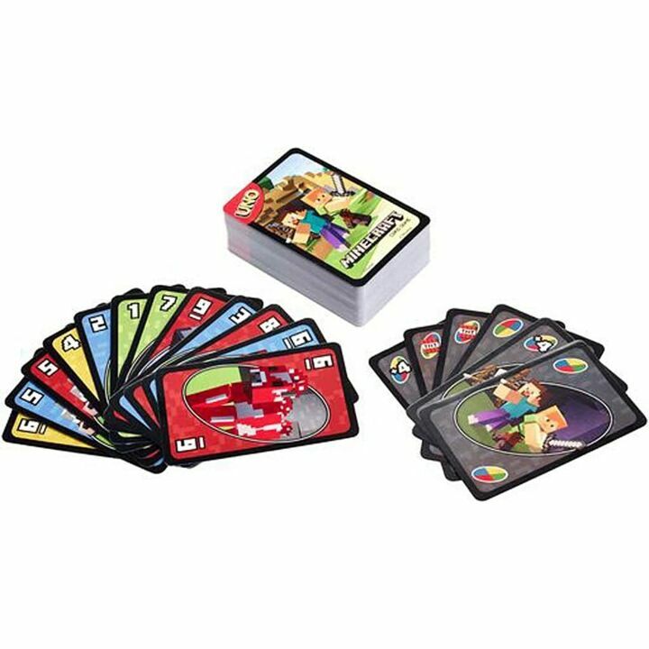 UNO Minecraft Card Game Collectors Deck with 112 Cards