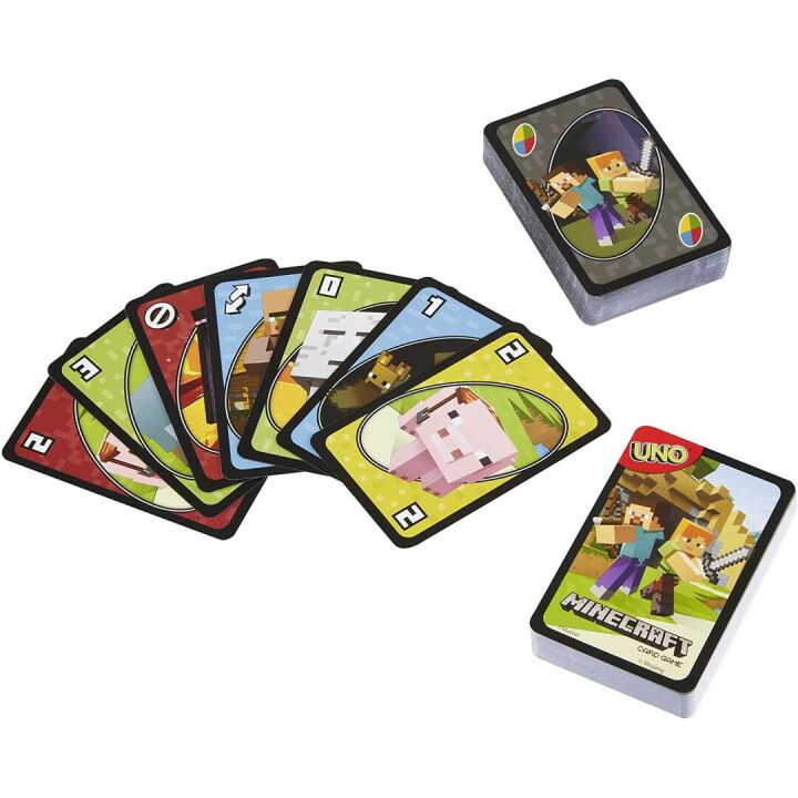 UNO Minecraft Card Game Collectors Deck with 112 Cards