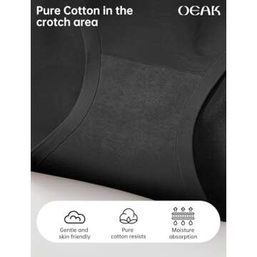 OEAK Women's Seamless High Waisted Tummy Control Shapewear